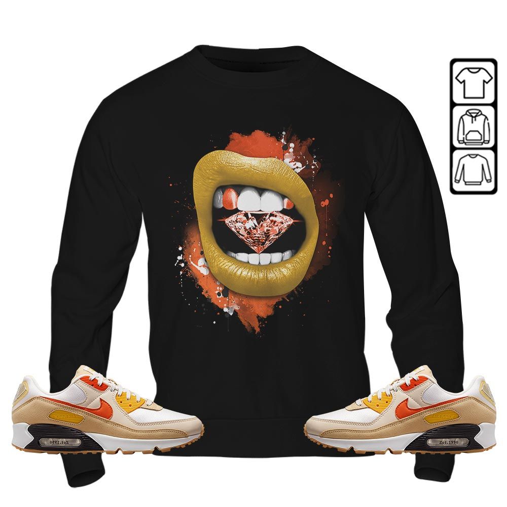 Diamond Lips Sneaker Shirt Match Max 90 Barometer, Air Max 90 Air Pressure MKO T-Shirt Diamond Lips Sneaker Shirt Match Max 90 Barometer, Air Max 90 Air Pressure MKO T-Shirt