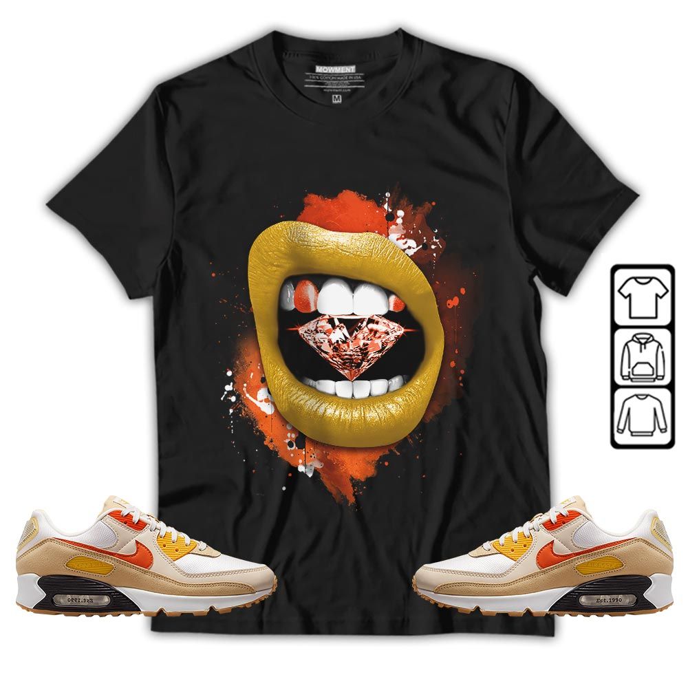 Diamond Lips Sneaker Shirt Match Max 90 Barometer, Air Max 90 Air Pressure MKO T-Shirt Diamond Lips Sneaker Shirt Match Max 90 Barometer, Air Max 90 Air Pressure MKO T-Shirt