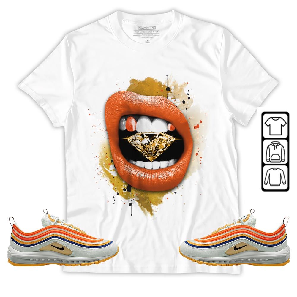 Diamond Lips Sneaker Shirt Match Max 97 Frank Rudy, Air Max 97 SE Air Pressure MKO Sweatshirt