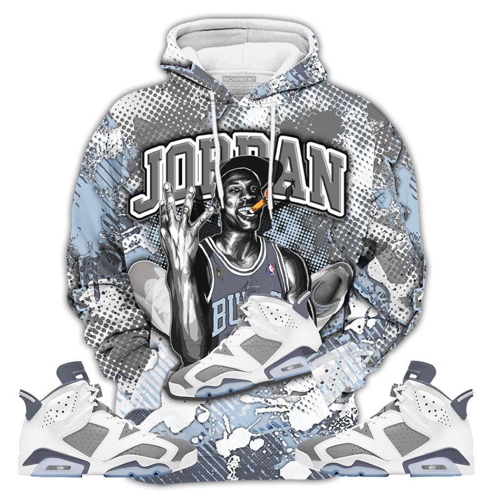 Dirty Jordan 23M Sneaker Shirt Match Retro Cool Grey 6S, Jordan 6 Cool Grey Hoodie Sweatshirt Tee All Over Print MKO Shirt