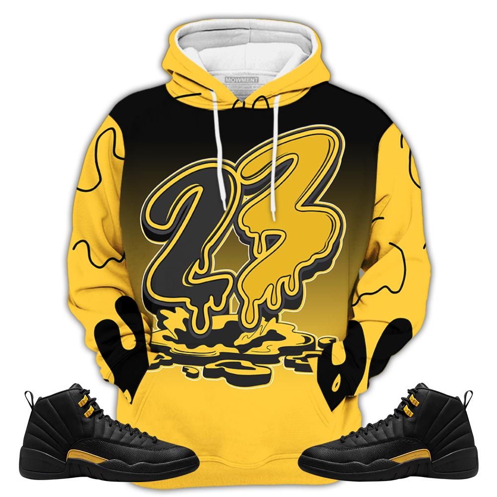 Dope 23 Drip Sneaker Shirt Match Black Taxi 12S, Jordan 12 Retro Black Taxi Hoodie Sweatshirt Tee All Over Print MKO Shirt