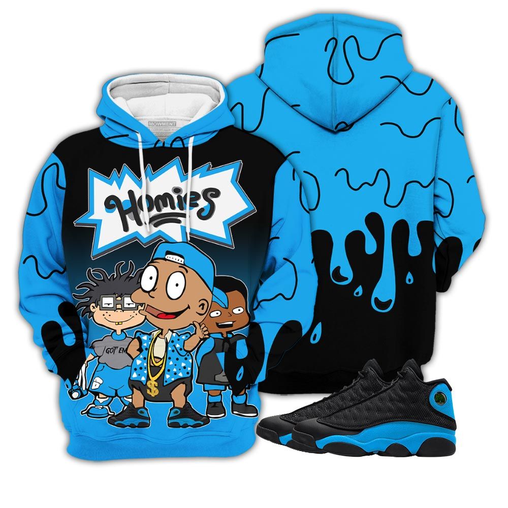 Dope Cartoon 90S Homies Sneaker Shirt Match Black University Blue 13S, Jordan 13 Black University Blue 2022 Hoodie Sweatshirt Tee All Over Print MKO Shirt Dope Cartoon 90S Homies Sneaker Shirt Match Black University Blue 13S, Jordan 13 Black University Blue 2022 Hoodie Sweatshirt Tee All Over Print MKO Shirt