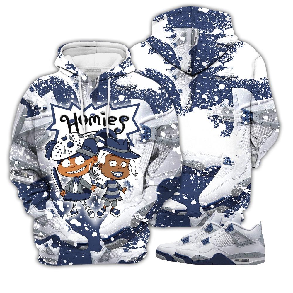 Dope Homies Rugrats Susie Horror Sneaker Shirt Match Midnight Navy 4Stee Jordan 4 Retro Midnight Navy Hoodie Sweatshirt Tee All Over Print MKO Shirt