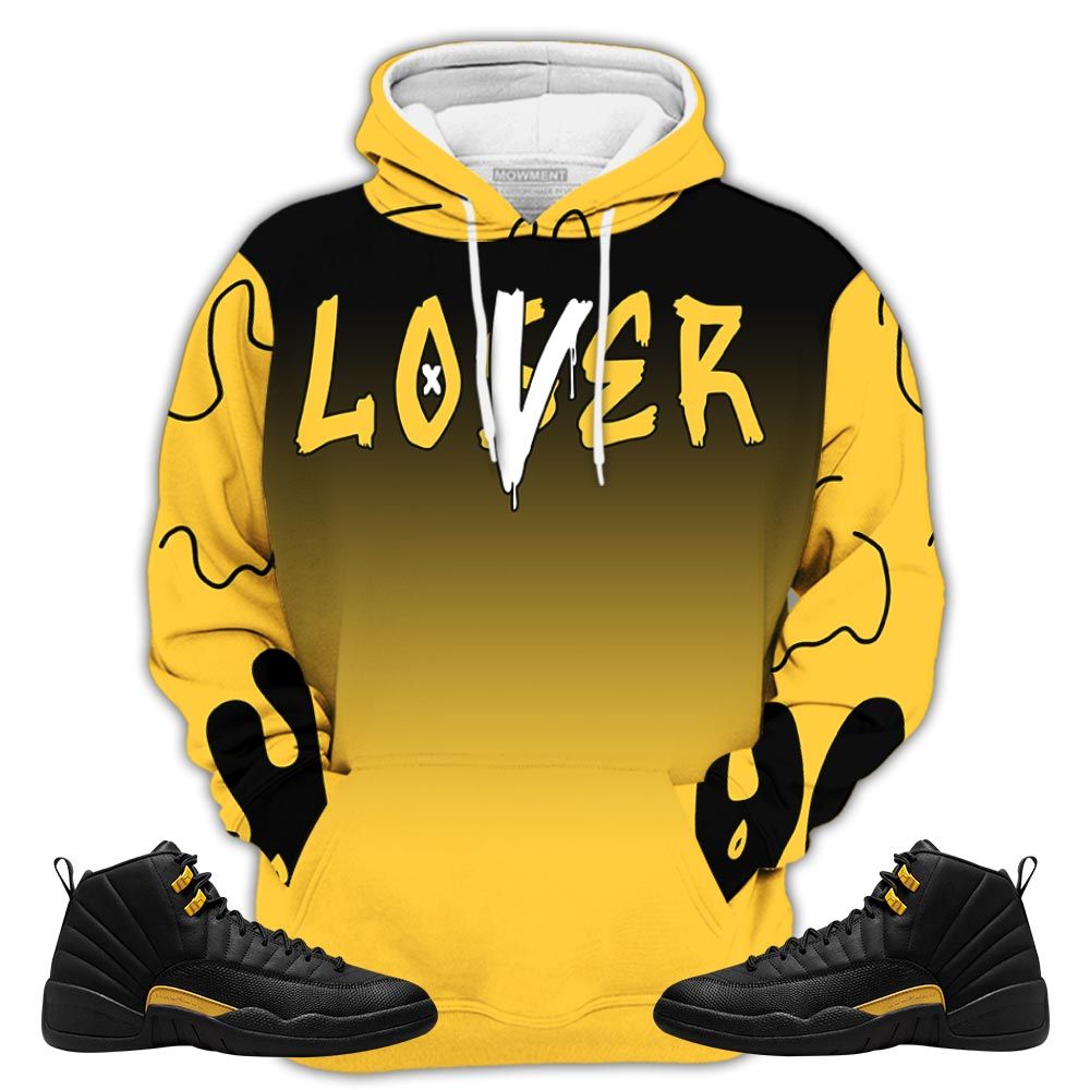 Dope Loser Lover Drip Sneaker Shirt Match Black Taxi 12S, Jordan 12 Retro Black Taxi Hoodie Sweatshirt Tee All Over Print MKO Shirt