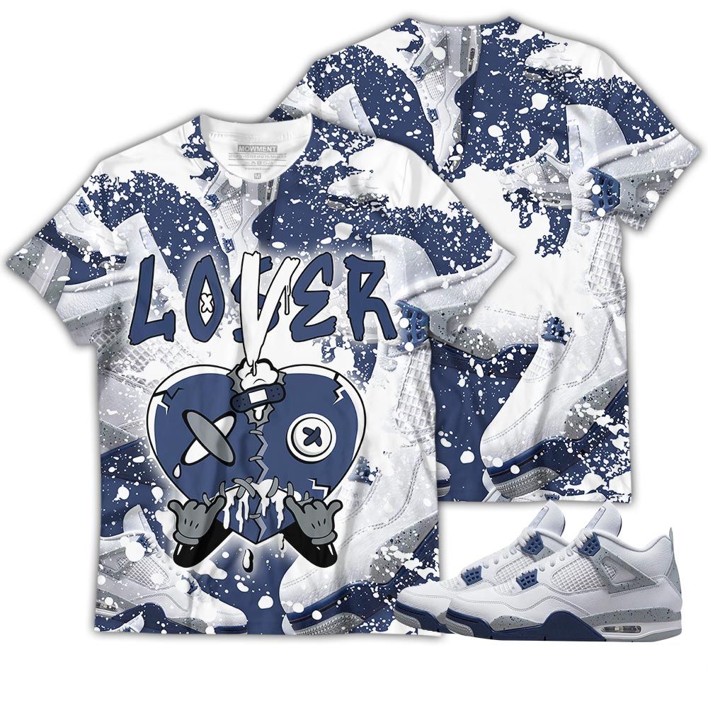 Dope Loser Lover Heart Dripping Sneaker Shirt Match Midnight Navy 4S, Jordan 4 Retro Midnight Navy Hoodie Sweatshirt Tee All Over Print MKO Shirt Dope Loser Lover Heart Dripping Sneaker Shirt Match Midnight Navy 4S, Jordan 4 Retro Midnight Navy Hoodie Sweatshirt Tee All Over Print MKO Shirt