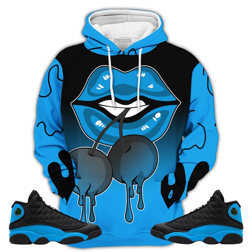 Dope Luscious Lips Drip Sneaker Shirt Match Black University Blue 13S, Jordan 13 Black University Blue 2022 Hoodie Sweatshirt Tee All Over Print MKO Shirt Dope Luscious Lips Drip Sneaker Shirt Match Black University Blue 13S, Jordan 13 Black University Blue 2022 Hoodie Sweatshirt Tee All Over Print MKO Shirt