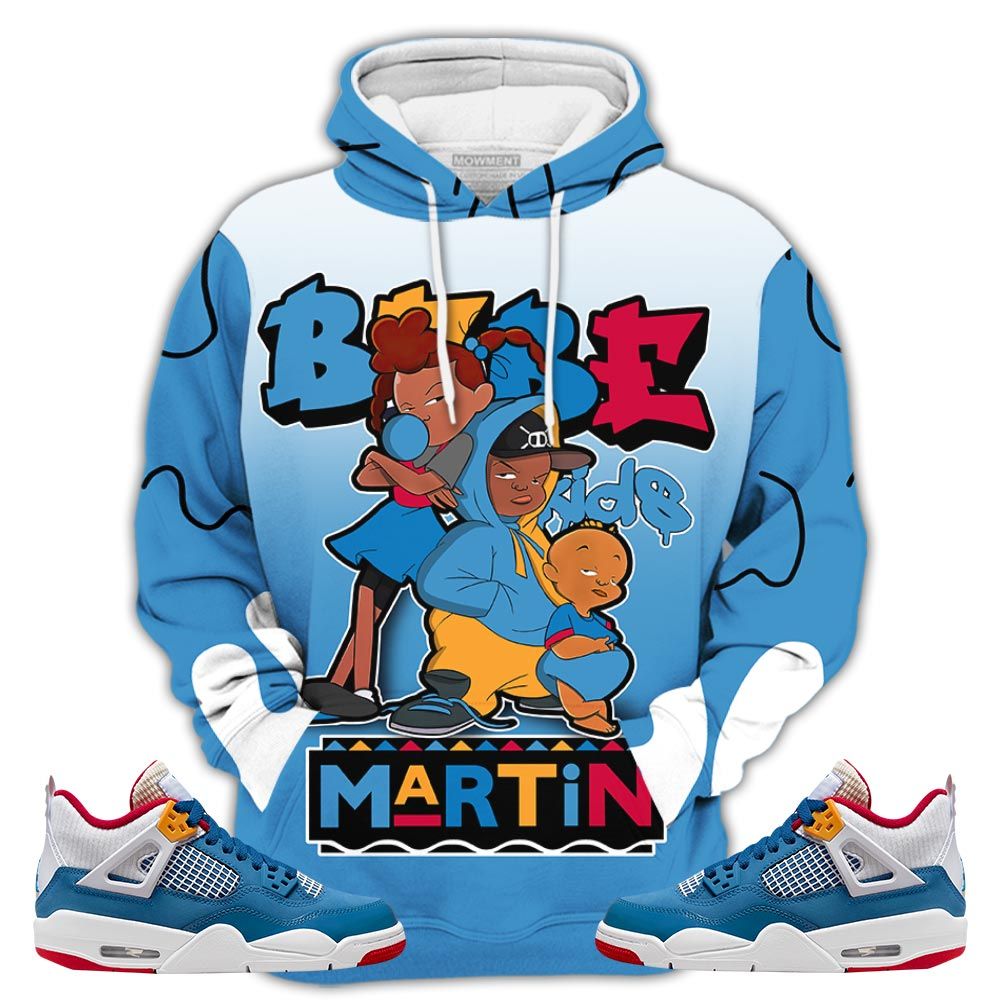 Dope Martin Babes Kids 90S Sneaker Shirt Match Retro Messy Room 4S, Jordan 4 Gs Messy Room Hoodie Sweatshirt Tee All Over Print MKO Shirt