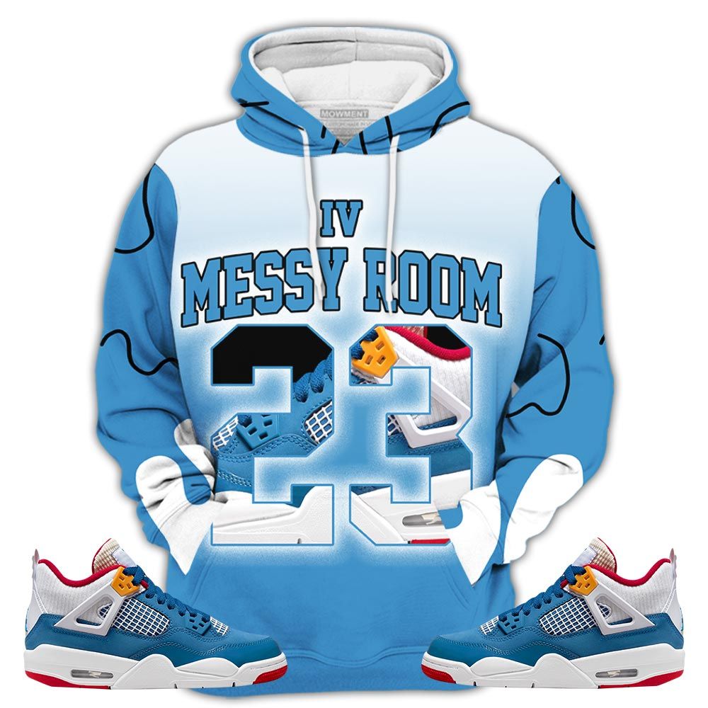 Dope Number 23 Goat Shoes Sneaker Shirt Match Retro Messy Room 4S, Jordan 4 Gs Messy Room Hoodie Sweatshirt Tee All Over Print MKO Shirt