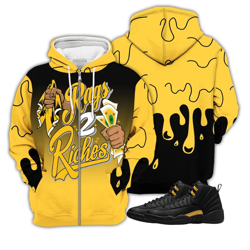 Dope Rag 2 Riches Number 12 Sneaker Shirt Match Black Taxi 12S, Jordan 12 Retro Black Taxi Hoodie Sweatshirt Tee All Over Print MKO Shirt Dope Rag 2 Riches Number 12 Sneaker Shirt Match Black Taxi 12S, Jordan 12 Retro Black Taxi Hoodie Sweatshirt Tee All Over Print MKO Shirt