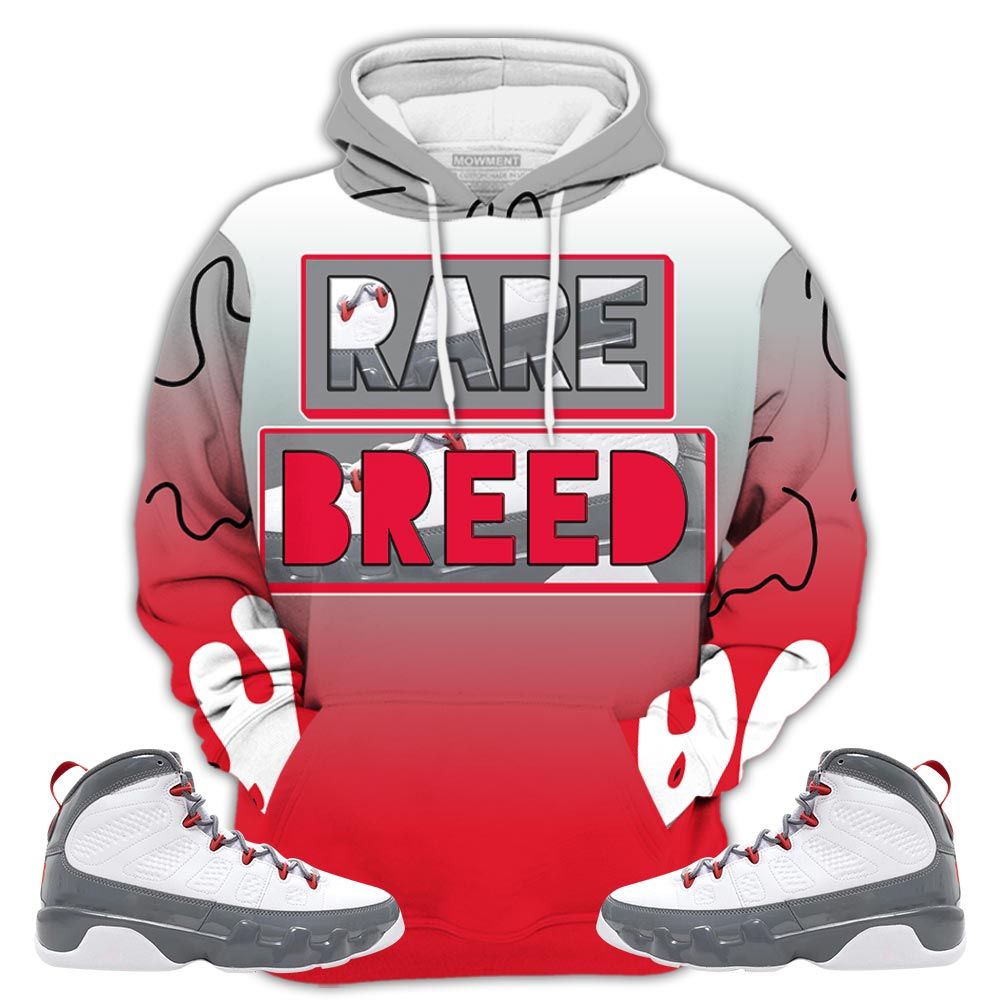 Dope Rare Breed Sneaker Shirt Match Fire Red 9S, Jordan 9 Retro Fire Red Hoodie Sweatshirt Tee All Over Print MKO Shirt