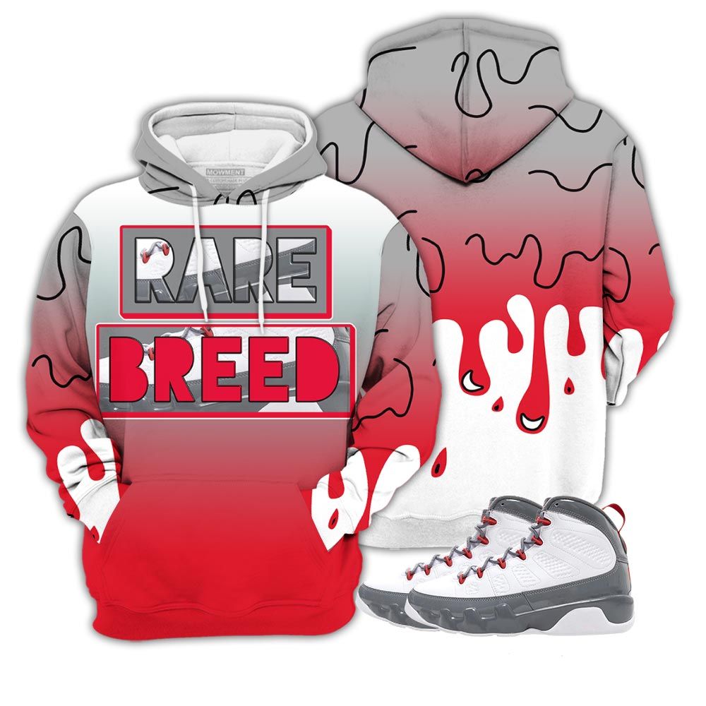 Dope Rare Breed Sneaker Shirt Match Fire Red 9S, Jordan 9 Retro Fire Red Hoodie Sweatshirt Tee All Over Print MKO Shirt