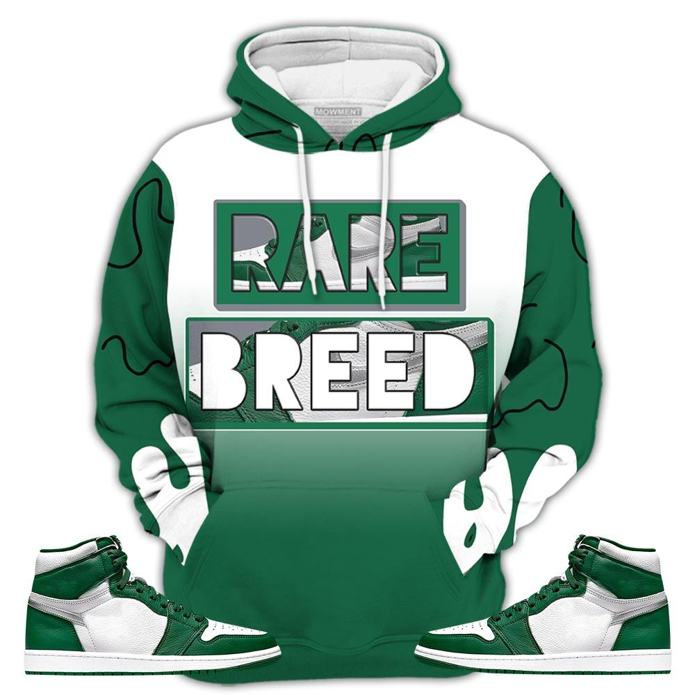 Dope Rare Breed Sneaker Shirt Match High Gorge Green 1S, Jordan 1 Retro High Gorge Green Hoodie Sweatshirt Tee All Over Print MKO Shirt