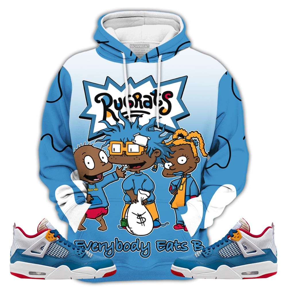 Dope Rugrats Everybody Eats B Sneaker Shirt Match Retro Messy Room 4S, Jordan 4 Gs Messy Room Hoodie Sweatshirt Tee All Over Print MKO Shirt