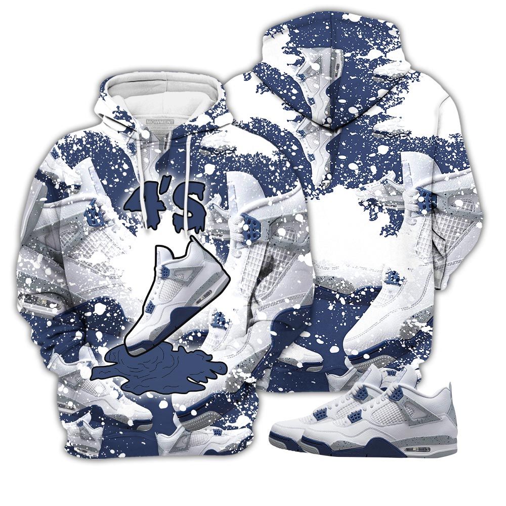 Dope Shoes Dripping Sneaker Shirt Match White Midnight Navy 4S, Jordan 4 Retro Midnight Navy Hoodie Sweatshirt Tee All Over Print MKO Shirt Dope Shoes Dripping Sneaker Shirt Match White Midnight Navy 4S, Jordan 4 Retro Midnight Navy Hoodie Sweatshirt Tee All Over Print MKO Shirt