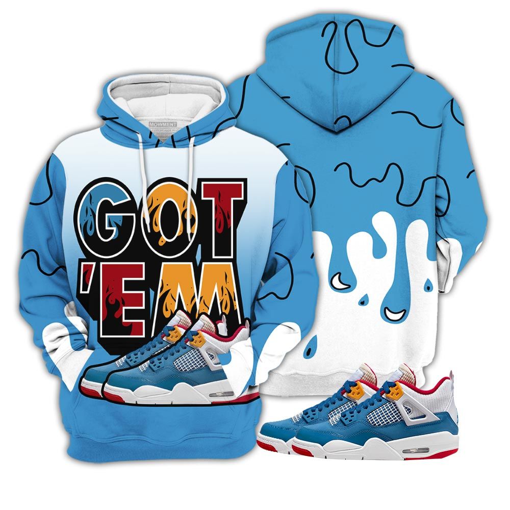 Dope Shoes Got Em Drip Sneaker Shirt Match Retro Messy Room 4S, Jordan 4 Gs Messy Room Hoodie Sweatshirt Tee All Over Print MKO Shirt