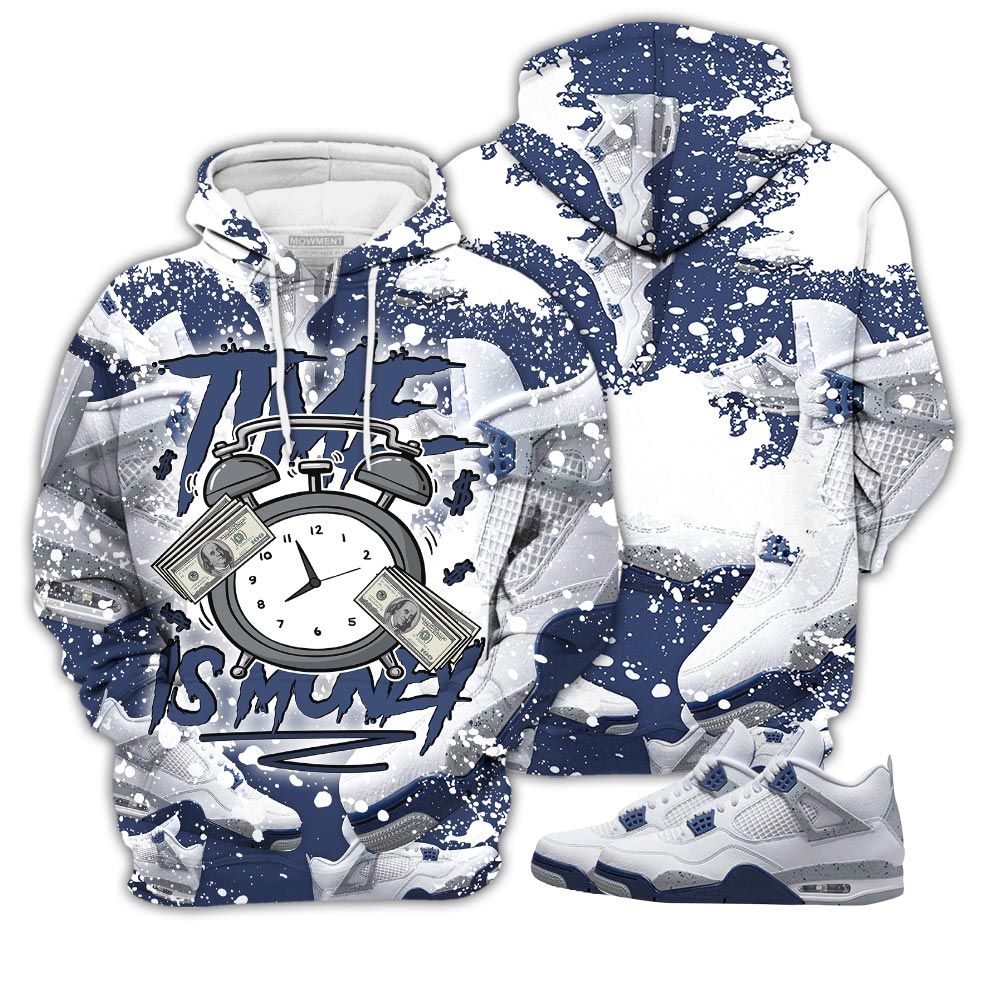 Dope Time Is Money Drip Sneaker Shirt Match Midnight Navy 4S, Jordan 4 Retro Midnight Navy Hoodie Sweatshirt Tee All Over Print MKO Shirt Dope Time Is Money Drip Sneaker Shirt Match Midnight Navy 4S, Jordan 4 Retro Midnight Navy Hoodie Sweatshirt Tee All Over Print MKO Shirt