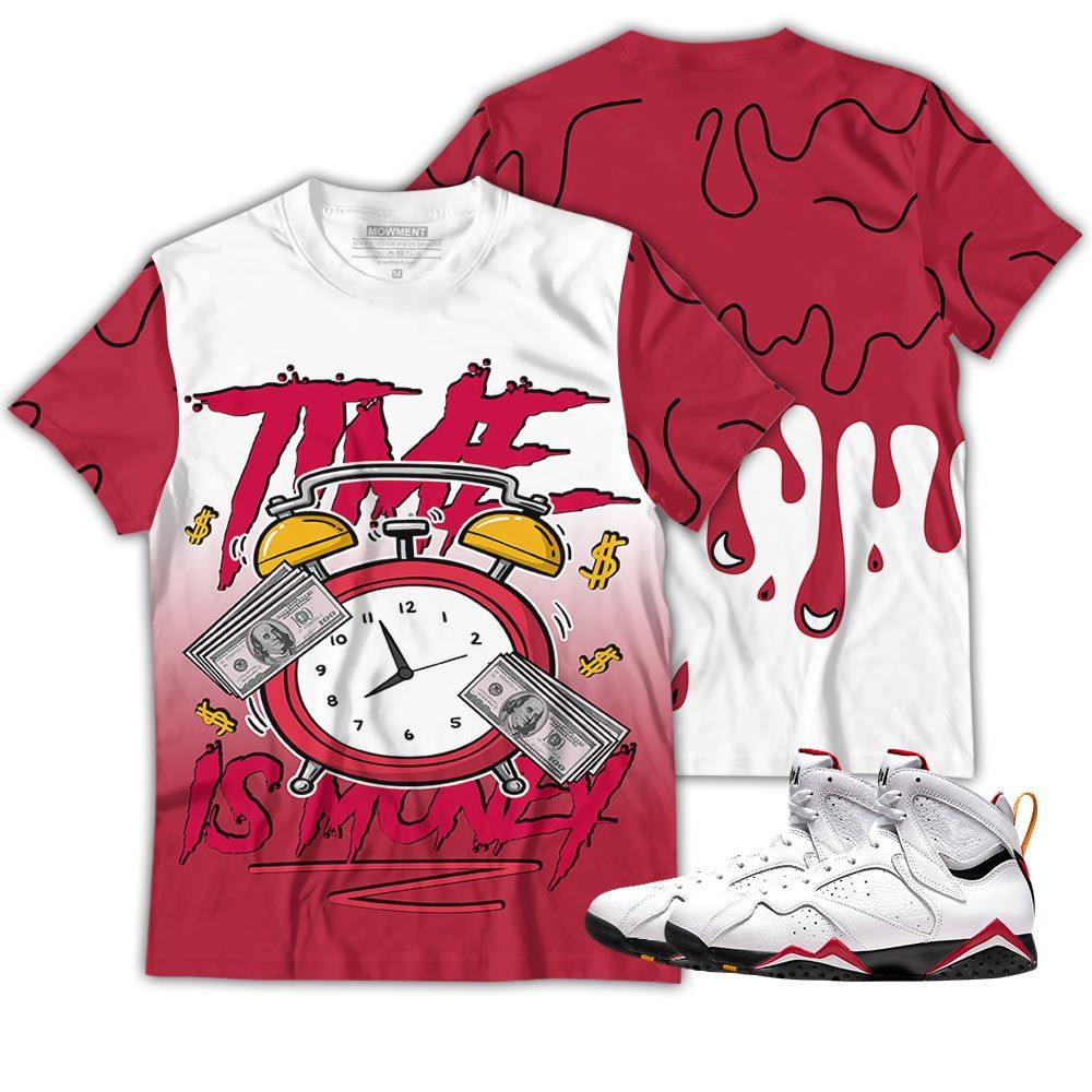 Dope Time Is Money Drip Sneaker Shirt Match Og Cardinal 7S, Jordan 7 Retro Cardinal Hoodie Sweatshirt Tee All Over Print MKO Shirt Dope Time Is Money Drip Sneaker Shirt Match Og Cardinal 7S, Jordan 7 Retro Cardinal Hoodie Sweatshirt Tee All Over Print MKO Shirt