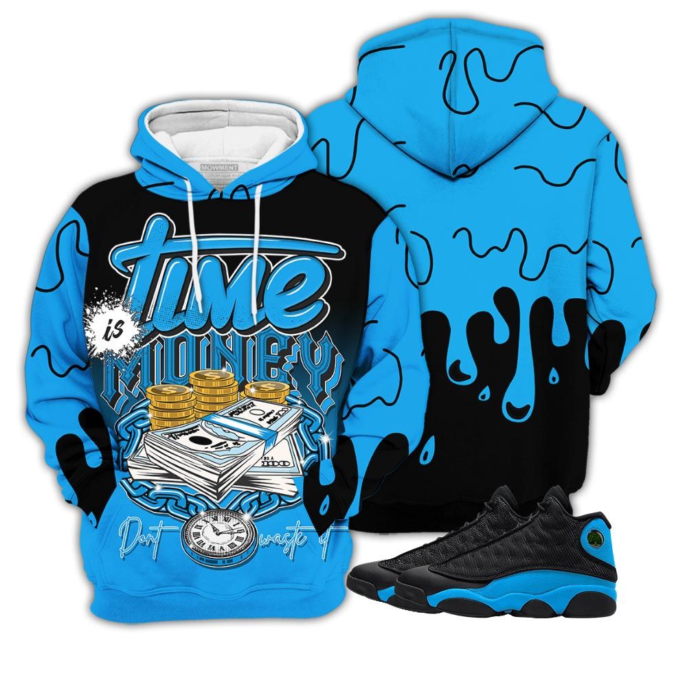 Dope Time Is Money Sneaker Shirt Match Black University Blue 13S, Jordan 13 Black University Blue 2022 Hoodie Sweatshirt Tee All Over Print MKO Shirt Dope Time Is Money Sneaker Shirt Match Black University Blue 13S, Jordan 13 Black University Blue 2022 Hoodie Sweatshirt Tee All Over Print MKO Shirt