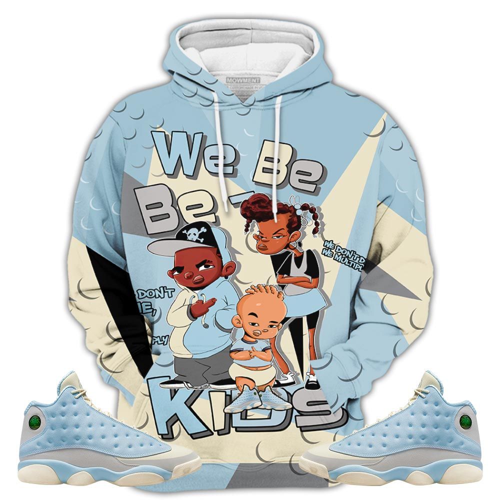 Dope We Bay-Bay Kids 90S Melanin Sneaker Shirt Match Solefly 13S, Jordan 13 Retro Solefly Hoodie Sweatshirt Tee All Over Print MKO Shirt