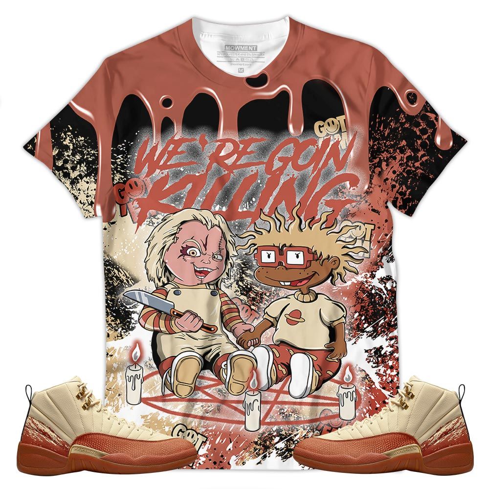 Drip Chucky Cartoon 90S Rugrats Horror Sneaker Shirt Match Eastside Golf 12S, Jordan 12 Retro Eastside Golf Hoodie Sweatshirt Tee All Over Print MKO Shirt