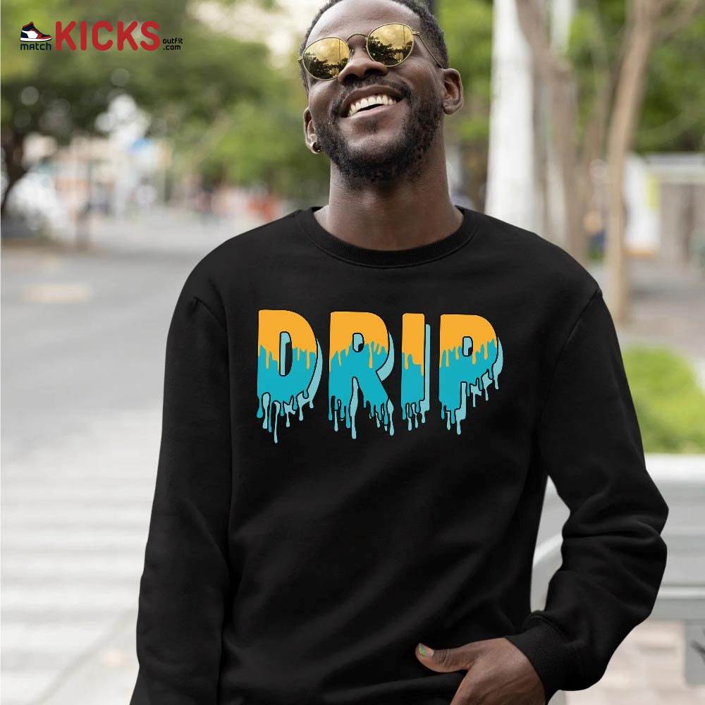 Drip Dripping Sneaker Shirt Match 2023 Retro Aqua 5s, Jordan 5 Aqua MKO T-Shirt Drip Dripping Sneaker Shirt Match 2023 Retro Aqua 5s, Jordan 5 Aqua MKO T-Shirt