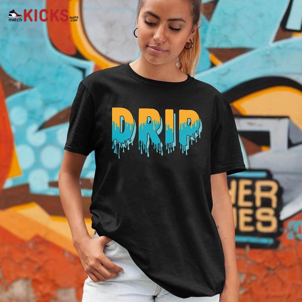 Drip Dripping Sneaker Shirt Match 2023 Retro Aqua 5s, Jordan 5 Aqua MKO T-Shirt Drip Dripping Sneaker Shirt Match 2023 Retro Aqua 5s, Jordan 5 Aqua MKO T-Shirt