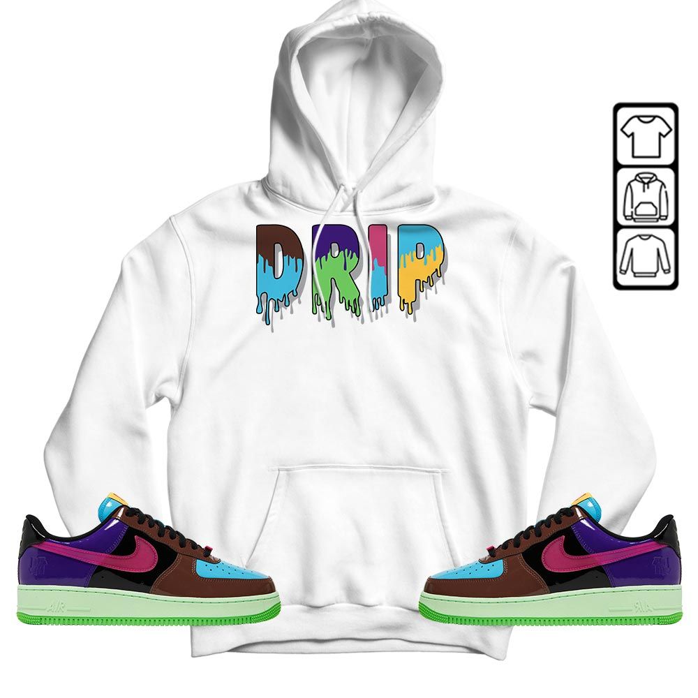 Drip Dripping Sneaker Shirt Match AF 1 Low SP Pink Prime, Air Force 1 Undefeated Pink Prime MKO T-Shirt