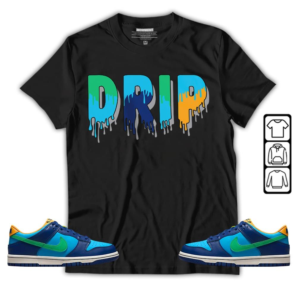 Drip Dripping Sneaker Shirt Match Dunk Low GS Kyrie, Dunk Low GS Electric Algae MKO T-Shirt