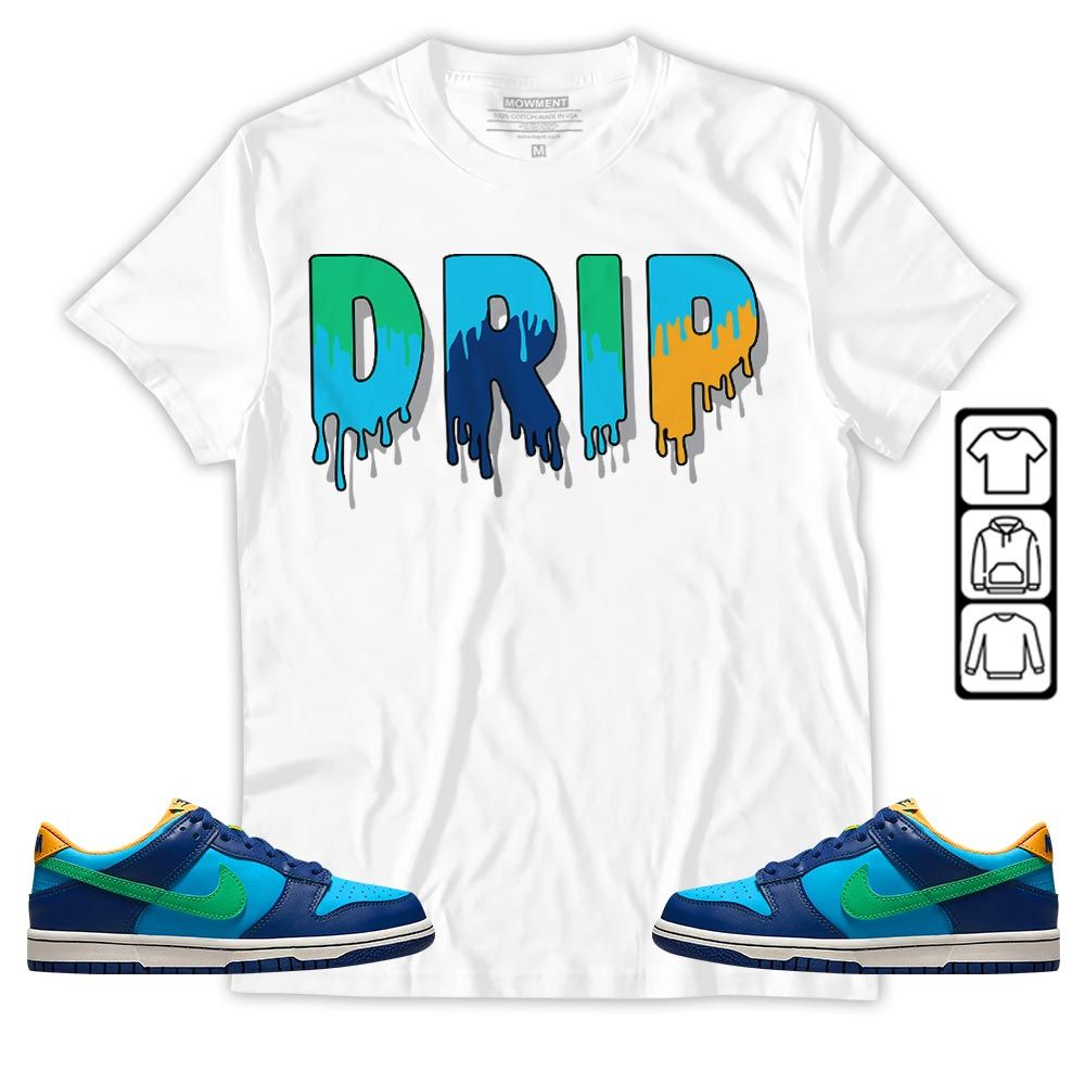 Drip Dripping Sneaker Shirt Match Dunk Low GS Kyrie, Dunk Low GS Electric Algae MKO T-Shirt