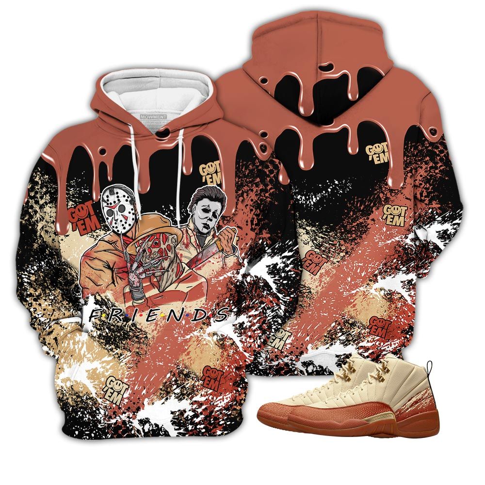 Drip Happy Halloween Friends Kills Movie Sneaker Shirt Match Eastside Golf 12S, Jordan 12 Retro Eastside Golf Hoodie Sweatshirt Tee All Over Print MKO Shirt Drip Happy Halloween Friends Kills Movie Sneaker Shirt Match Eastside Golf 12S, Jordan 12 Retro Eastside Golf Hoodie Sweatshirt Tee All Over Print MKO Shirt