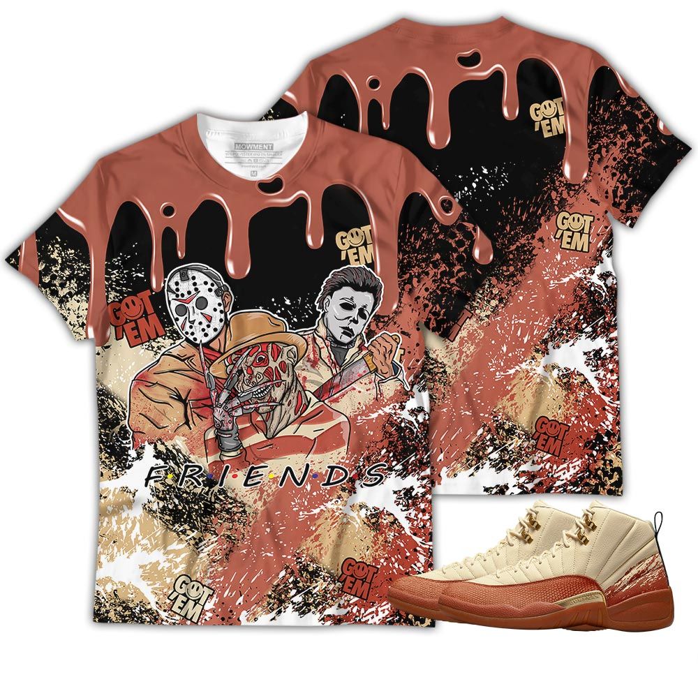 Drip Happy Halloween Friends Kills Movie Sneaker Shirt Match Eastside Golf 12S, Jordan 12 Retro Eastside Golf Hoodie Sweatshirt Tee All Over Print MKO Shirt Drip Happy Halloween Friends Kills Movie Sneaker Shirt Match Eastside Golf 12S, Jordan 12 Retro Eastside Golf Hoodie Sweatshirt Tee All Over Print MKO Shirt