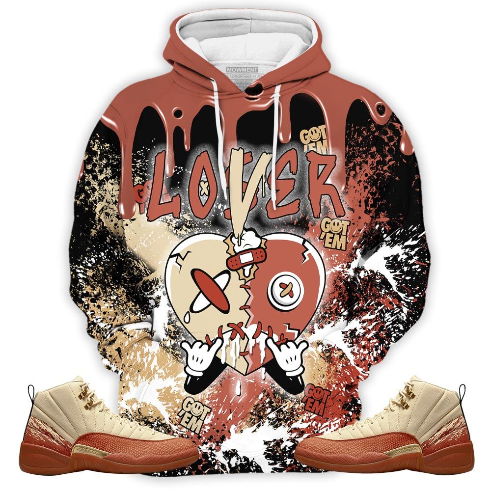 Drip Loser Lover Drip Heart Sneaker Shirt Match Eastside Golf 12S, Jordan 12 Retro Eastside Golf Hoodie Sweatshirt Tee All Over Print MKO Shirt