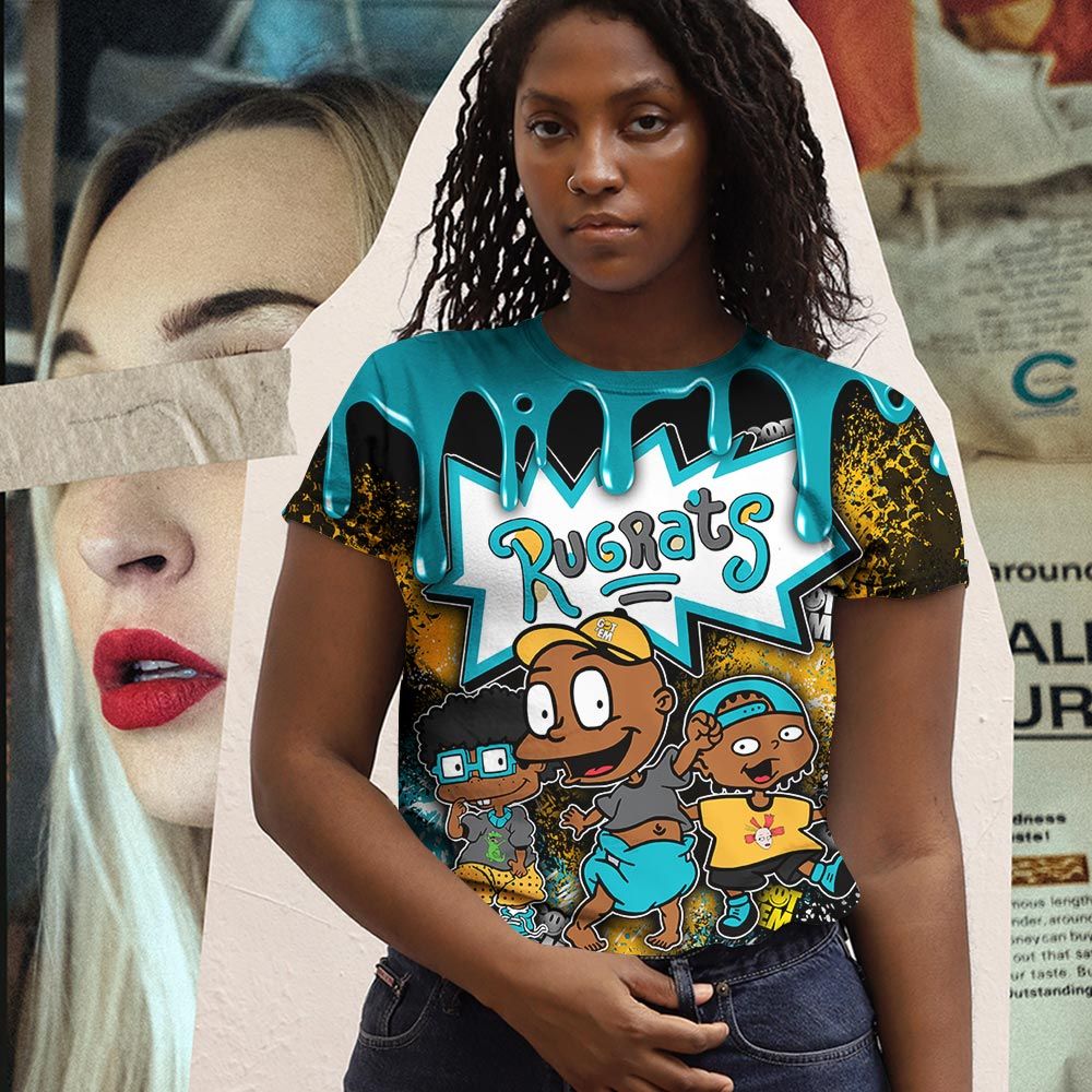 Drip Melanin Rugrats Kid Sneaker Shirt Match 2023 Retro Aqua 5S, Jordan 5 Aqua Hoodie Sweatshirt Tee All Over Print MKO Shirt Drip Melanin Rugrats Kid Sneaker Shirt Match 2023 Retro Aqua 5S, Jordan 5 Aqua Hoodie Sweatshirt Tee All Over Print MKO Shirt