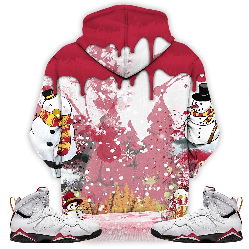 Drip Number 23 Noel Sneaker Shirt Match Cardinal 7S, Jordan 7 Retro Cardinal Hoodie Sweatshirt Tee All Over Print MKO Shirt
