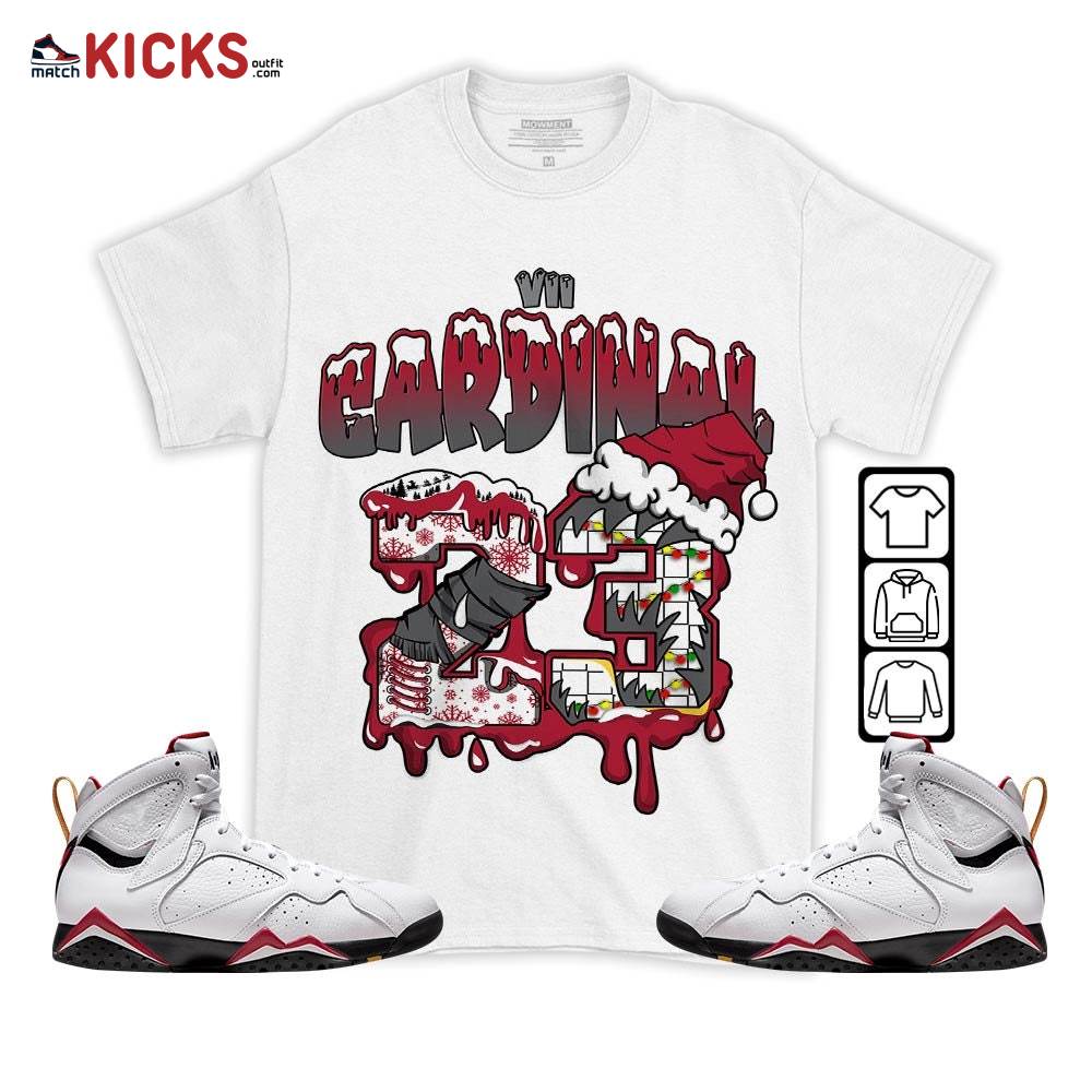 Drip Number 23 Noel Sneaker Shirt Match Cardinal 7s, Jordan 7 Retro Cardinal MKO T-Shirt Drip Number 23 Noel Sneaker Shirt Match Cardinal 7s, Jordan 7 Retro Cardinal MKO T-Shirt