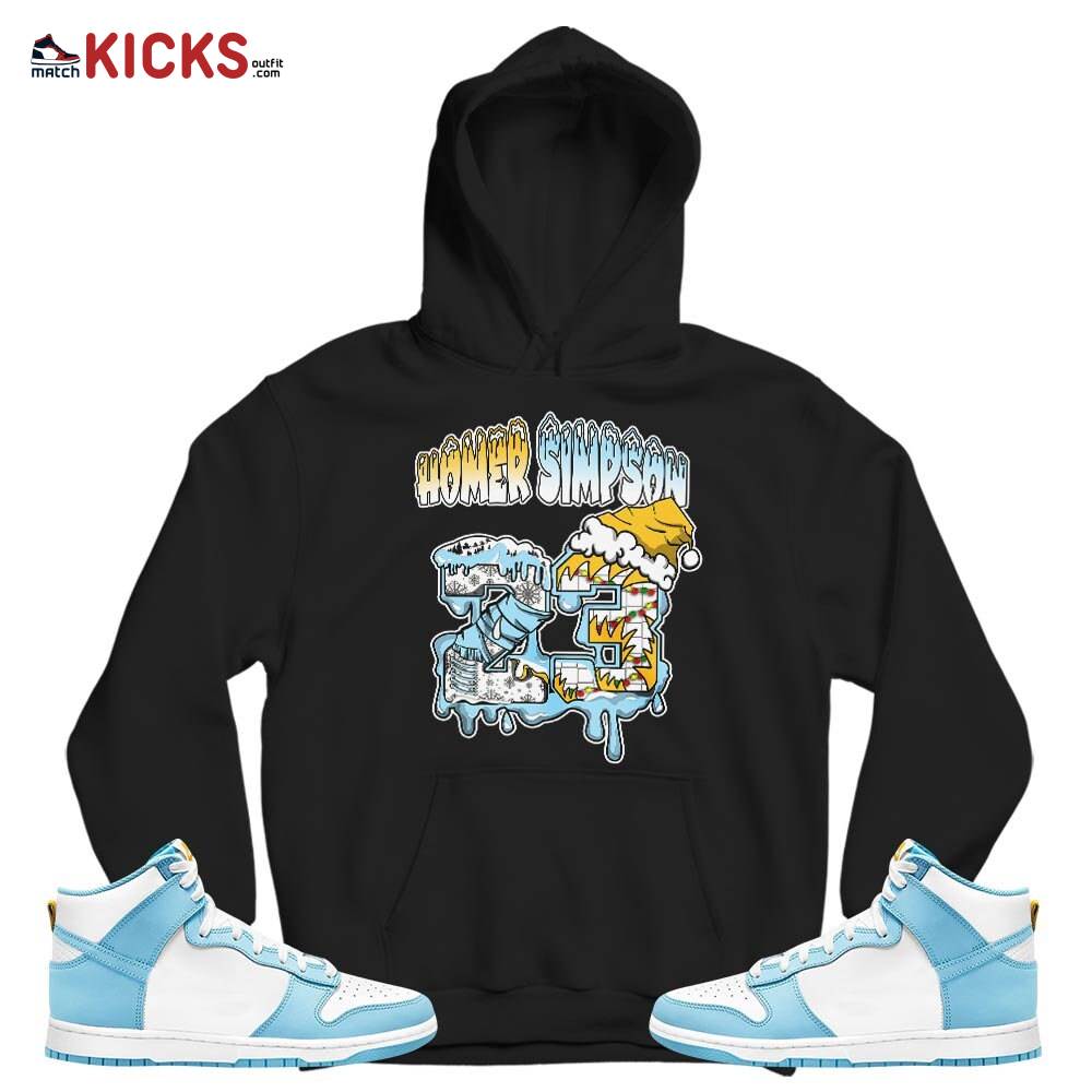 Drip Number 23 Noel Sneaker Shirt Match Dunk High Blue Chill, Dunk High Homer Simpson MKO T-Shirt Drip Number 23 Noel Sneaker Shirt Match Dunk High Blue Chill, Dunk High Homer Simpson MKO T-Shirt