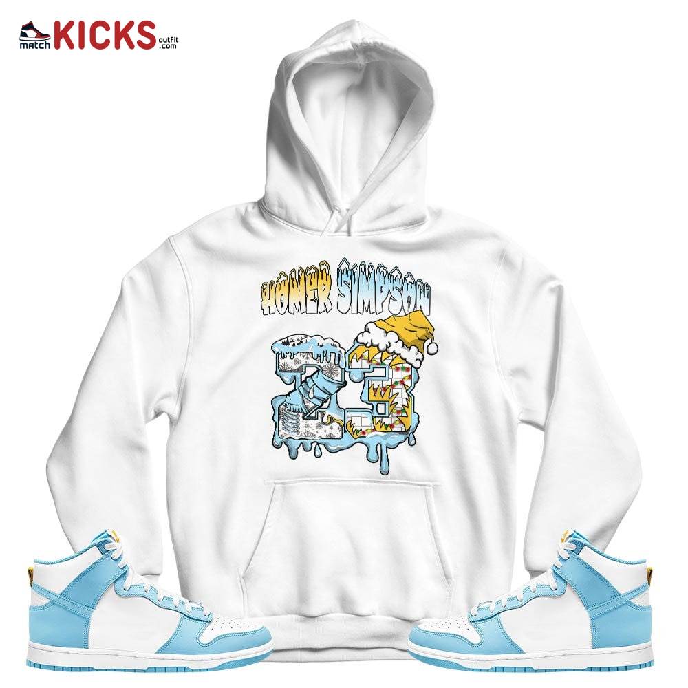 Drip Number 23 Noel Sneaker Shirt Match Dunk High Blue Chill, Dunk High Homer Simpson MKO T-Shirt Drip Number 23 Noel Sneaker Shirt Match Dunk High Blue Chill, Dunk High Homer Simpson MKO T-Shirt