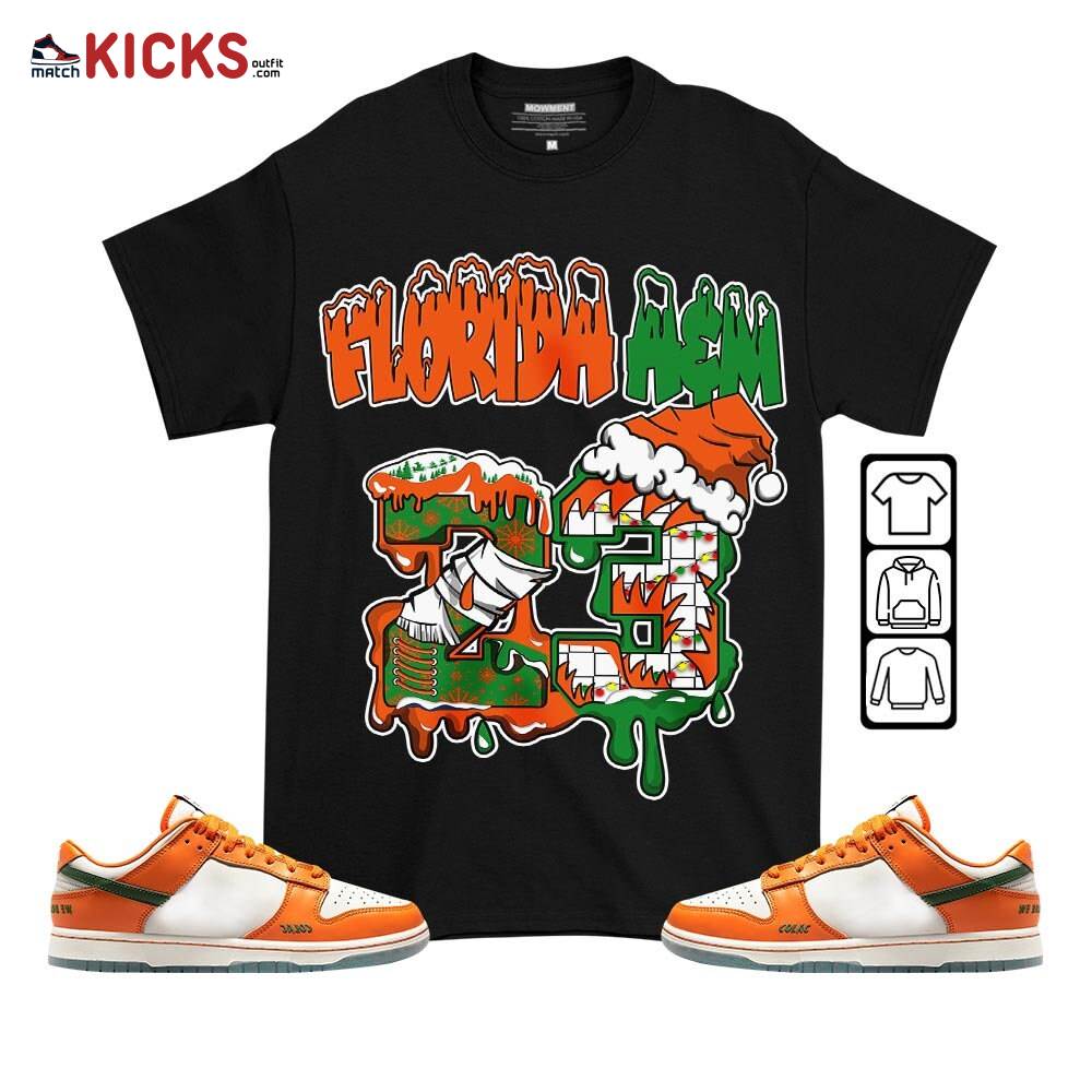 Drip Number 23 Noel Sneaker Shirt Match Florida A and M University, Dunk Low Florida A and M University MKO T-Shirt