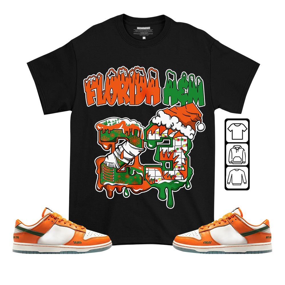 Drip Number 23 Noel Sneaker Shirt Match Florida AM University, Dunk Low Florida AM University MKO T-Shirt