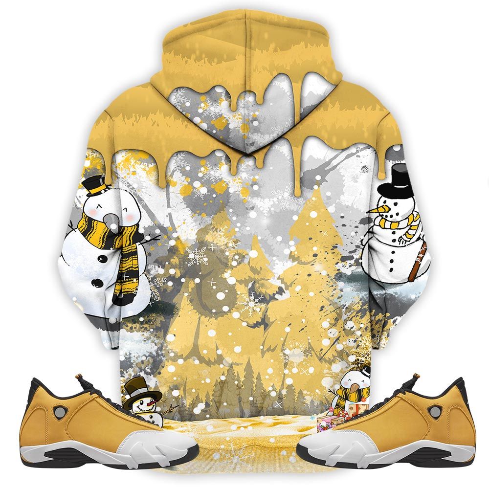Drip Number 23 Noel Sneaker Shirt Match Light Ginger 14S, Jordan 14 Retro Light Ginger Hoodie Sweatshirt Tee All Over Print MKO Shirt