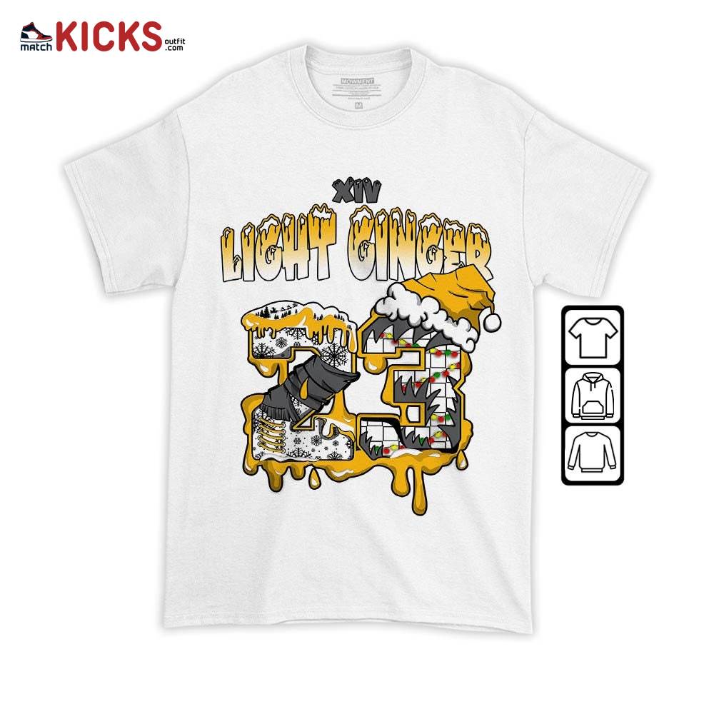 Drip Number 23 Noel Sneaker Shirt Match Light Ginger 14s, Jordan 14 Retro Light Ginger MKO T-Shirt Drip Number 23 Noel Sneaker Shirt Match Light Ginger 14s, Jordan 14 Retro Light Ginger MKO T-Shirt