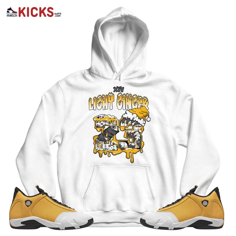 Drip Number 23 Noel Sneaker Shirt Match Light Ginger 14s, Jordan 14 Retro Light Ginger MKO T-Shirt Drip Number 23 Noel Sneaker Shirt Match Light Ginger 14s, Jordan 14 Retro Light Ginger MKO T-Shirt
