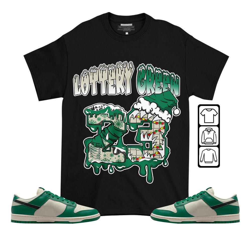 Drip Number 23 Noel Sneaker Shirt Match Low Lottery Green, Dunk Low Lottery Green MKO T-Shirt Drip Number 23 Noel Sneaker Shirt Match Low Lottery Green, Dunk Low Lottery Green MKO T-Shirt