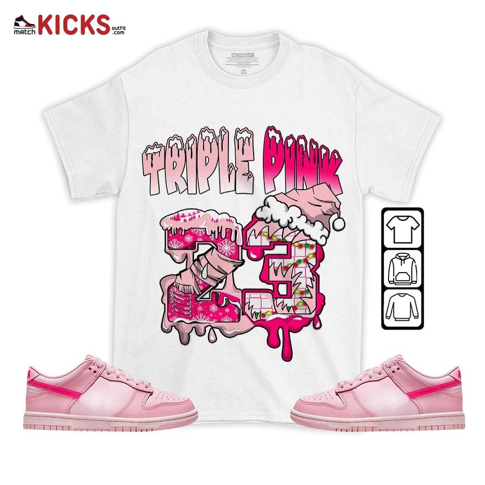 Drip Number 23 Noel Sneaker Shirt Match Low Triple Pink, Dunk Low Triple Pink MKO T-Shirt Drip Number 23 Noel Sneaker Shirt Match Low Triple Pink, Dunk Low Triple Pink MKO T-Shirt