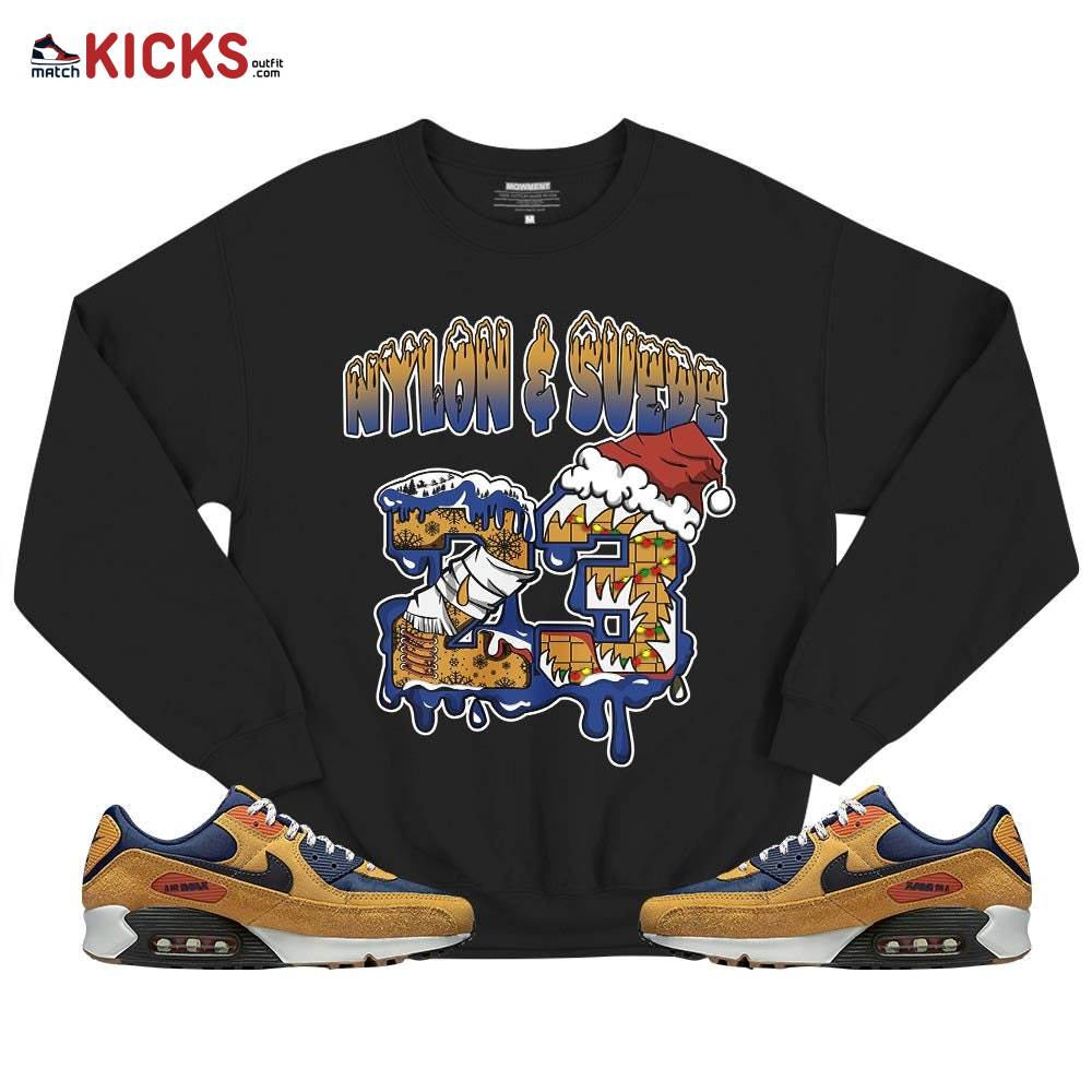 Drip Number 23 Noel Sneaker Shirt Match Max 90 Brown Sued, Air Max 90 Nylon Suede MKO T-Shirt Drip Number 23 Noel Sneaker Shirt Match Max 90 Brown Sued, Air Max 90 Nylon Suede MKO T-Shirt