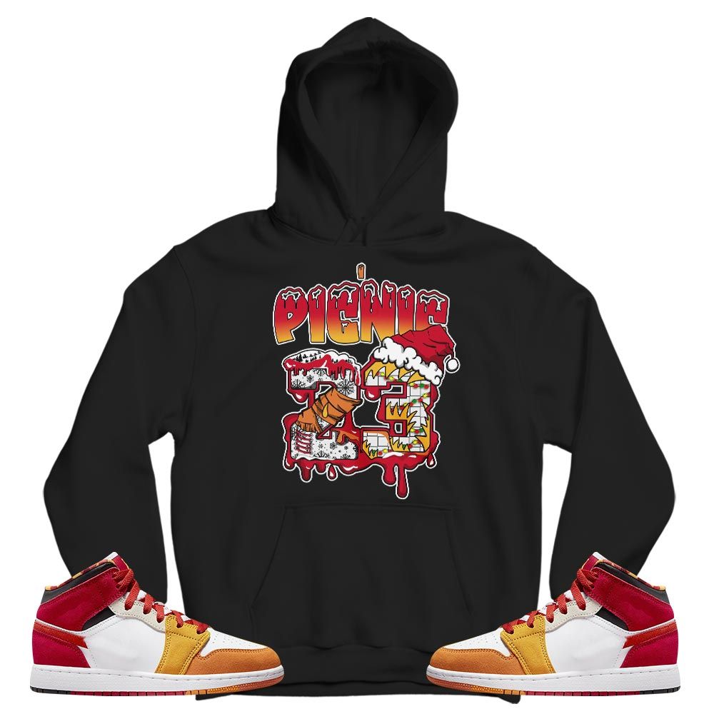Drip Number 23 Noel Sneaker Shirt Match Mid Picnic 1s, Jordan 1 Mid Picnic MKO T-Shirt