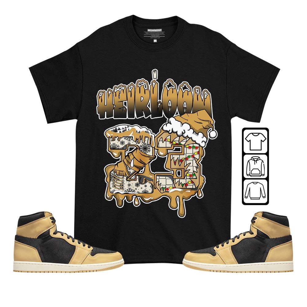 Drip Number 23 Noel Sneaker Shirt Match OG Heirloom 1s, Jordan 1 Retro High OG Heirloom MKO T-Shirt Drip Number 23 Noel Sneaker Shirt Match OG Heirloom 1s, Jordan 1 Retro High OG Heirloom MKO T-Shirt