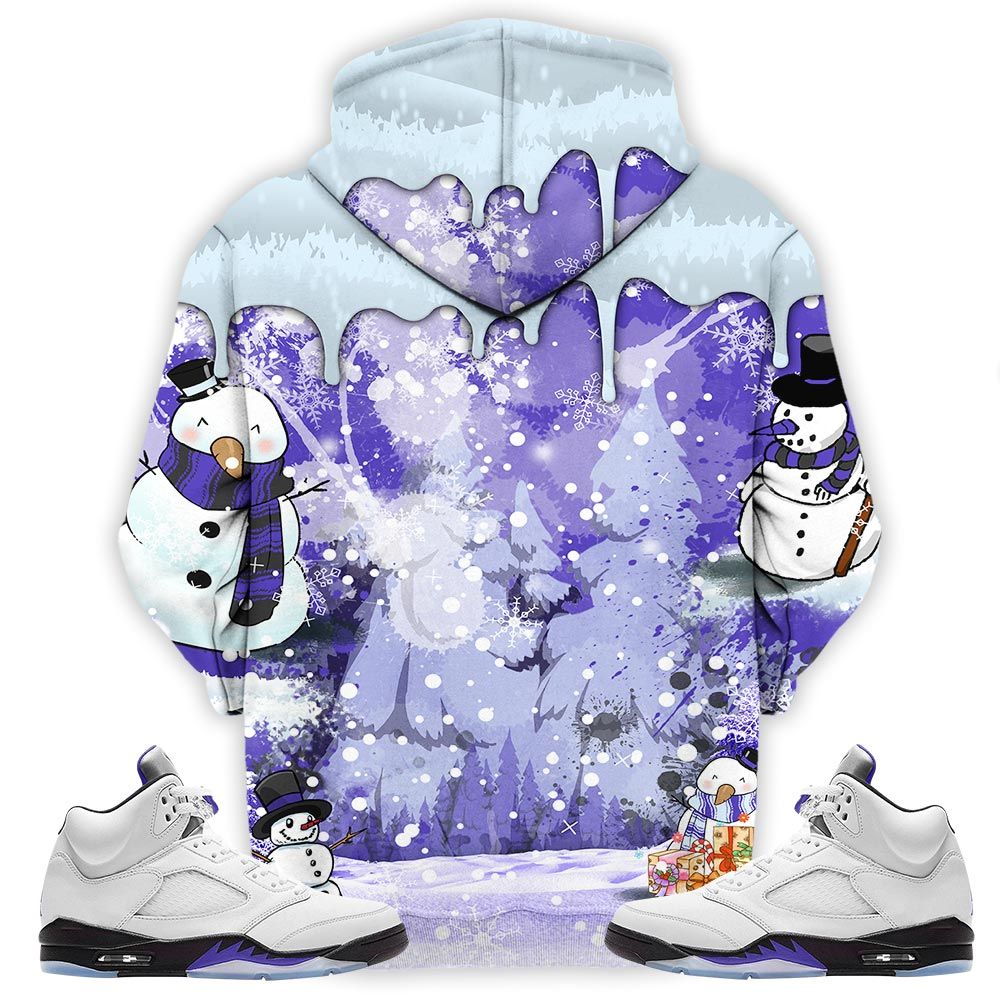 Drip Number 23 Noel Sneaker Shirt Match Retro Concord 5S, Jordan 5 Retro Concord Hoodie Sweatshirt Tee All Over Print MKO Shirt