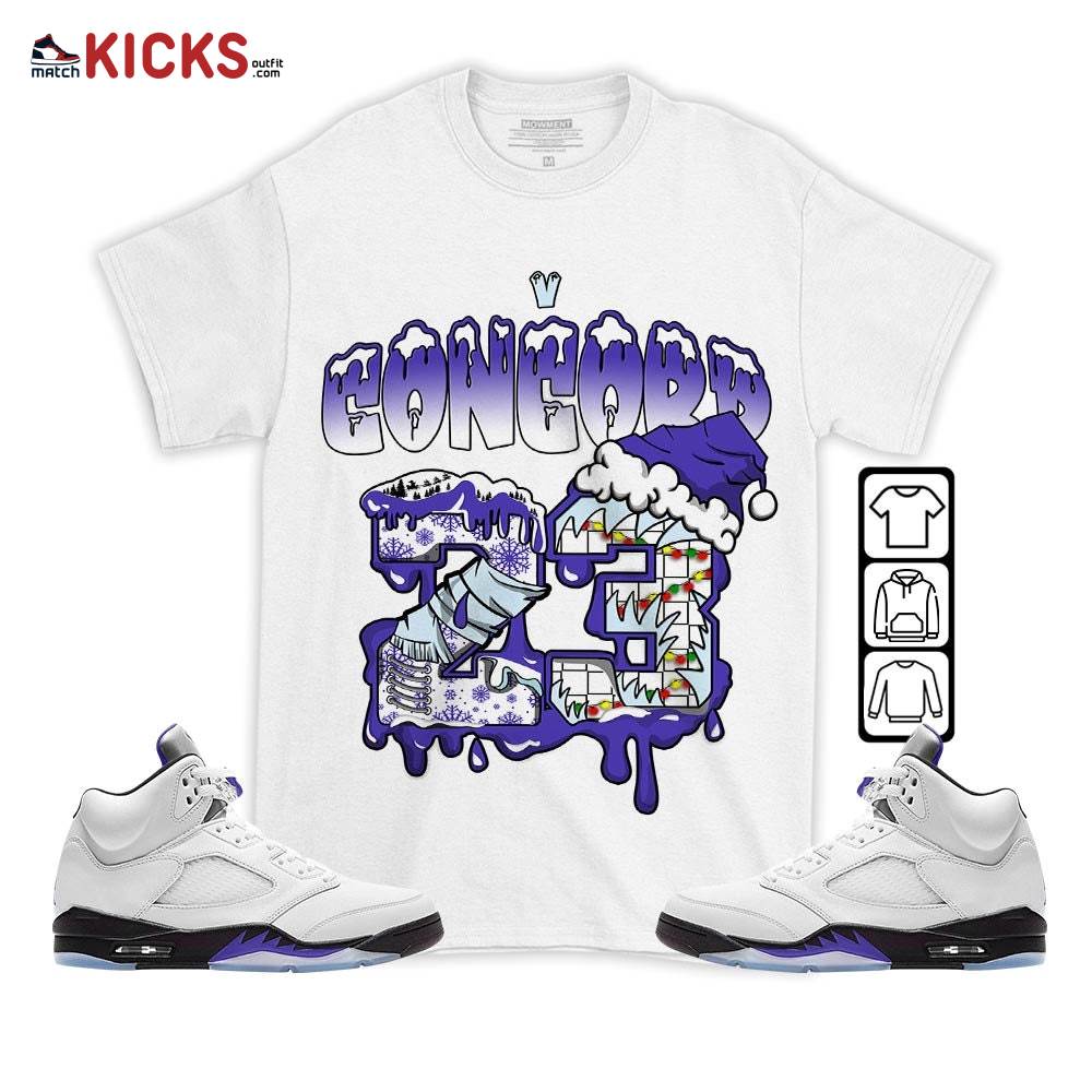 Drip Number 23 Noel Sneaker Shirt Match Retro Concord 5s, Jordan 5 Retro Concord MKO T-Shirt Drip Number 23 Noel Sneaker Shirt Match Retro Concord 5s, Jordan 5 Retro Concord MKO T-Shirt