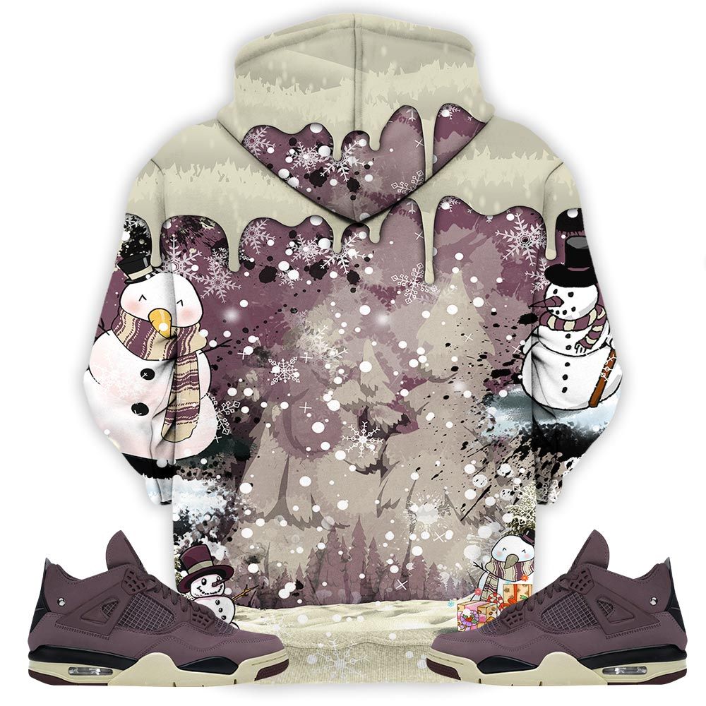 Drip Number 23 Noel Sneaker Shirt Match Violet Ore 4S, Jordan 4 A Ma Maniere Violet Ore Hoodie Sweatshirt Tee All Over Print MKO Shirt